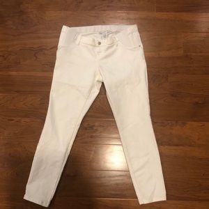 Liz Lange White Maternity Jeans M